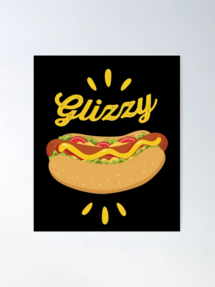 Glizzy Hot Dog Meme Design Pin for Sale by lmzgraphics