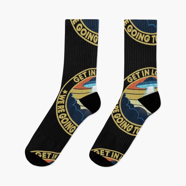 Item preview, get in loser we're going to the moon Alien ufo Funny Retro Vintage  designed and sold by BAISSANE.