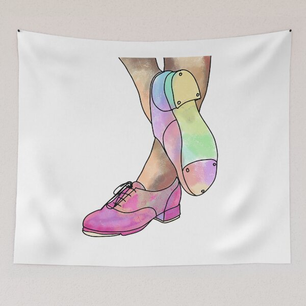 Item preview, Watercolor Tap Dance Shoes designed and sold by Tara Barnaba.