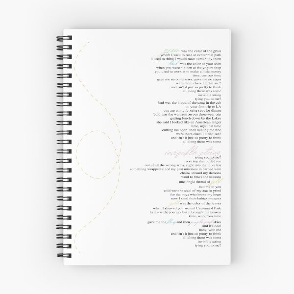 Item preview, Invisible String Lyric Art designed and sold by emrose623.
