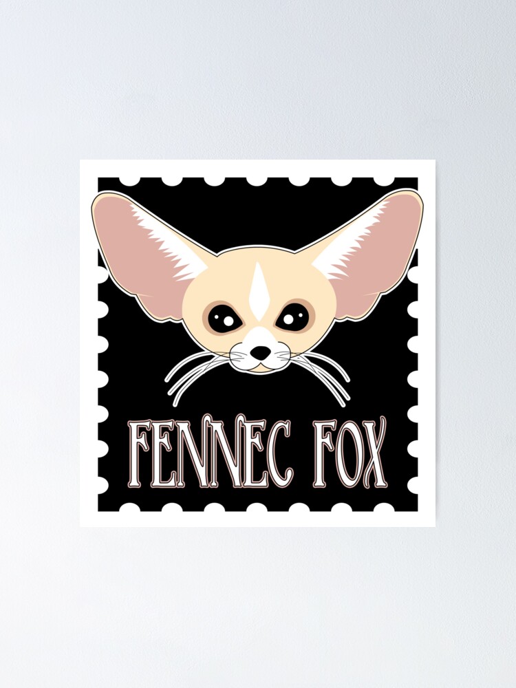 Poster Mignon Dessin Anime Fox Fennec Par Jannasalak Redbubble