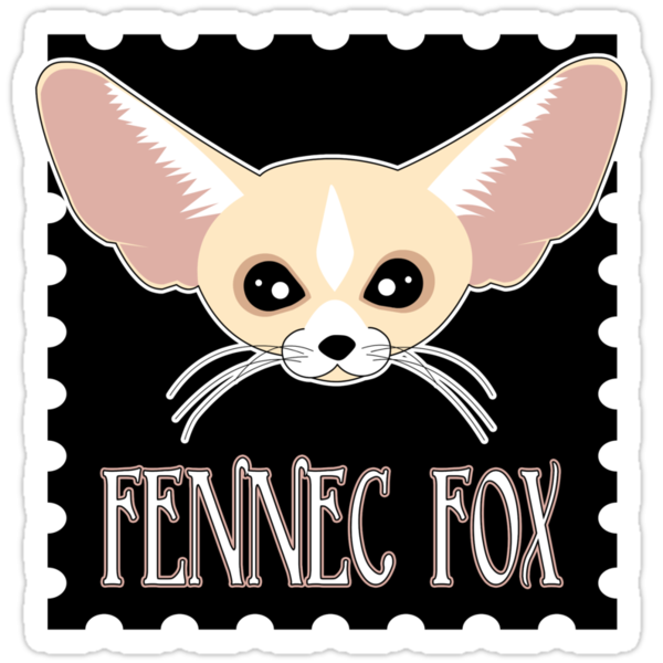 "Cute Fennec Fox Cartoon" Stickers by JannaSalak | Redbubble