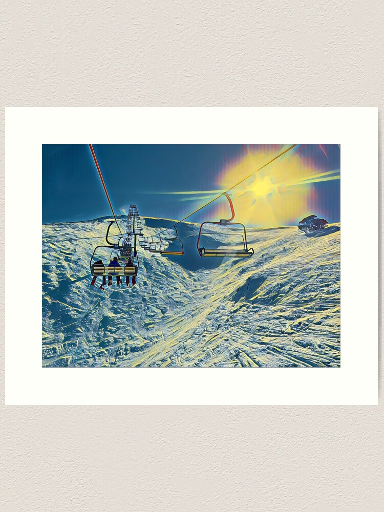 Thumbnail 2 of 3, Art Print, Heavenly, Mt Hotham designed and sold by ajdesignsau.