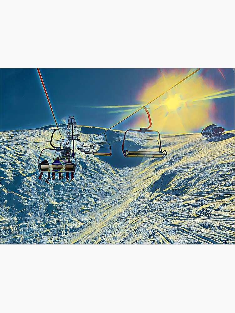 Thumbnail 3 of 3, Art Print, Heavenly, Mt Hotham designed and sold by ajdesignsau.