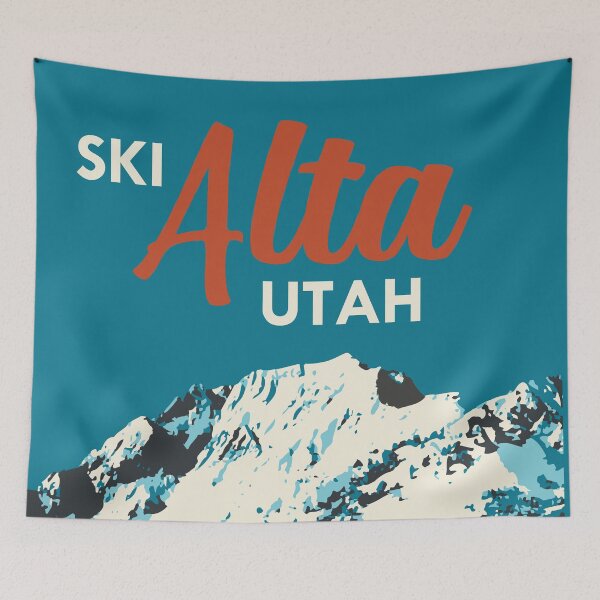 Item preview, Ski Alta Vintage Poster designed and sold by ROEDERcraft.