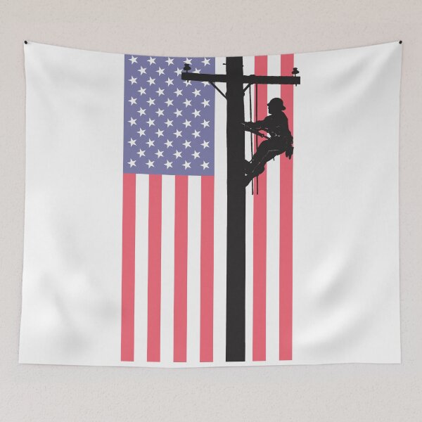 Item preview, linemen flag  designed and sold by rhainlds.
