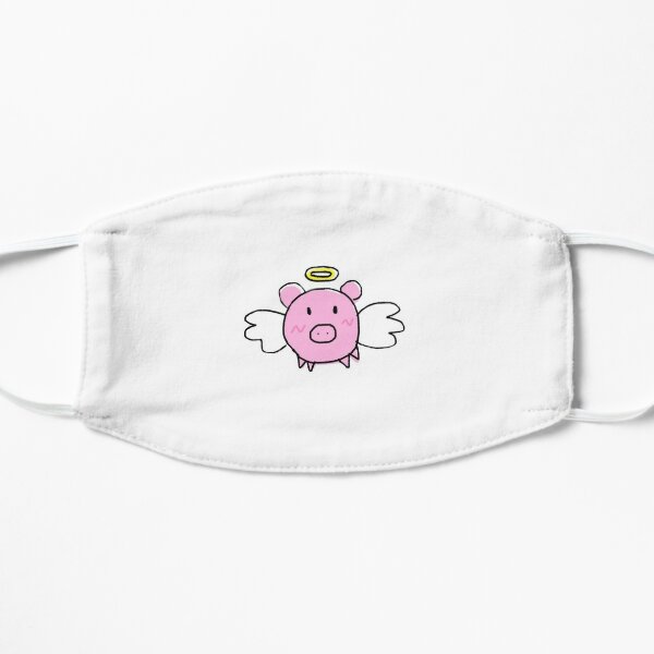 Piggy Angel Face Masks Redbubble - piggy kawaii roblox angel