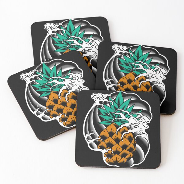 Item preview, pineapple oriental tattoo designed and sold by rafaelwolf.
