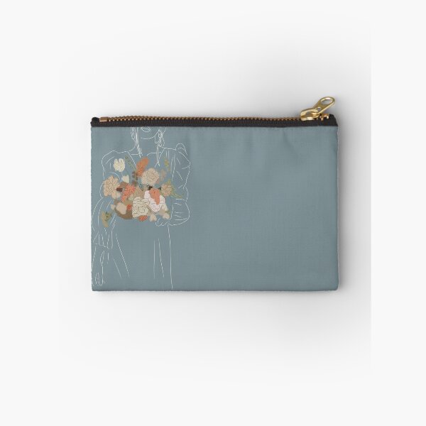 Item preview, Woman in dress with floral arrangement designed and sold by Kirassketchbook.