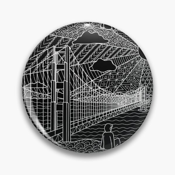Aperçu de l'œuvre Impression de Doodle du Golden Gate Bridge créée et vendue par lapaz.