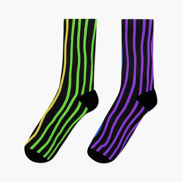 Item preview, Rainbow Hand Drawn Lines on Black 2 designed and sold by Whoopsidoodle.
