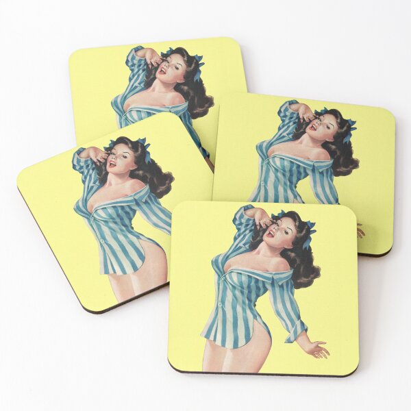 Artikelvorschau, Vintage Sexy Brunette Pin Up entworfen und verkauft von digitalvintage.