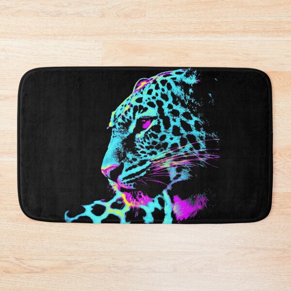 Item preview, Leopard Snow Leopard Blue and Pink designed and sold by Sabbaht.