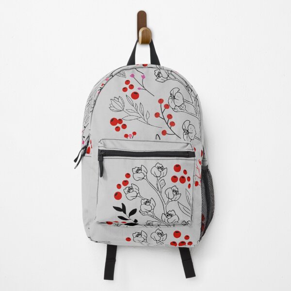 Item preview, Flowers and Leaves with Autumn Berries_Black Lines designed and sold by leBoosh-Designs.