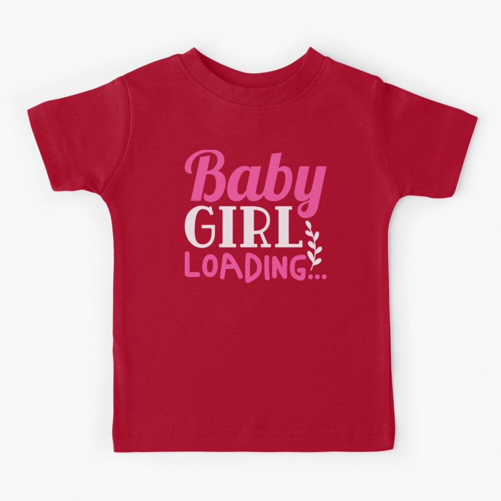 Maternity Baby Girl Loading T shirt Funny Pregnancy Announcement