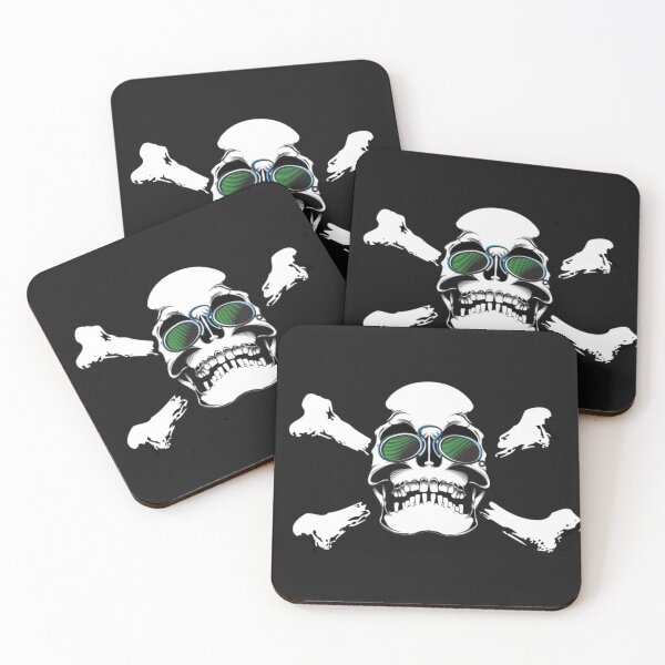 Item preview, Cool Skull and Crossbones with Sunglasses designed and sold by CockTees.