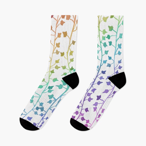 Item preview, Watercolor Rainbow Pastel Vines Pattern designed and sold by monitdesign.