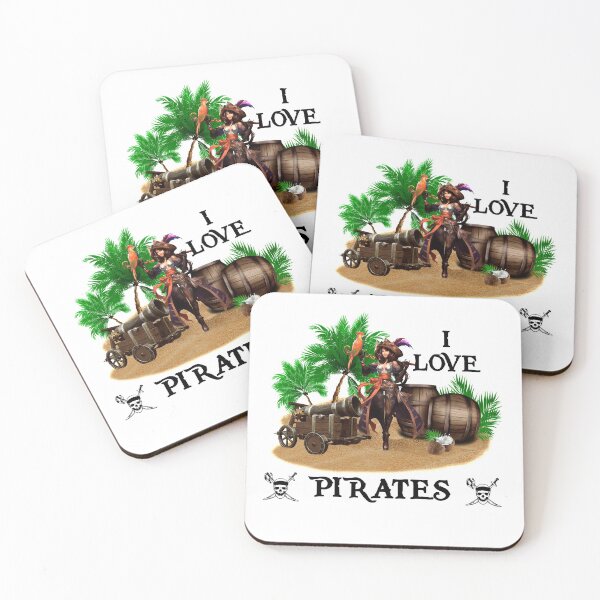 Item preview, I Love Pirates designed and sold by Pirateflag.