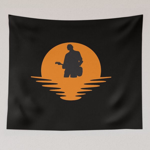 Item preview, Guitar Player in Desert Sunset designed and sold by Samsdesignshop.