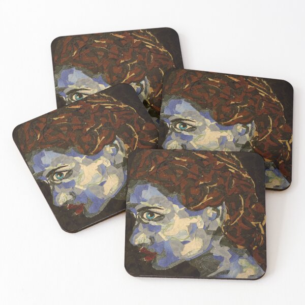 Item preview, Fabric Collage of Woman's Profile designed and sold by NWCC.