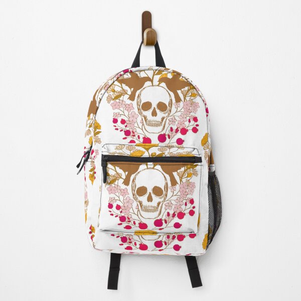 Item preview, The Garden of Skulls {Golden on White} designed and sold by Cecilia Mok.