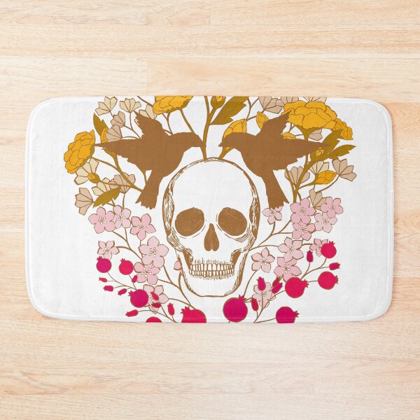 Item preview, The Garden of Skulls {Golden on White} designed and sold by Cecilia Mok.