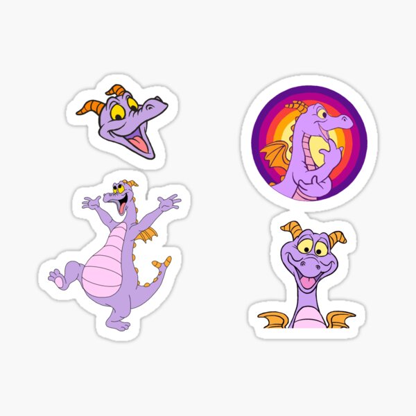 EPCOT Figment Sticker Dreamfinder Dragon Disney Flower and Garden