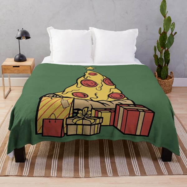 Item preview, Pizza Christmas Tree with Gifts Around It designed and sold by cutenfunny.