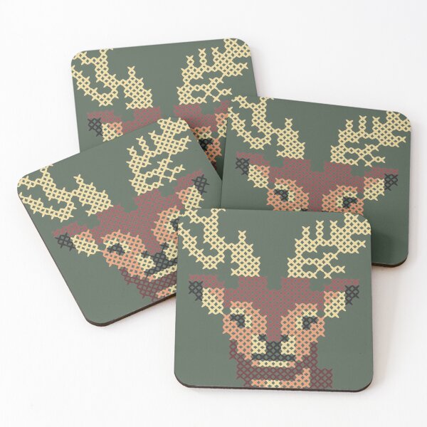 Item preview, Deer Head designed and sold by StitchyWitchy.