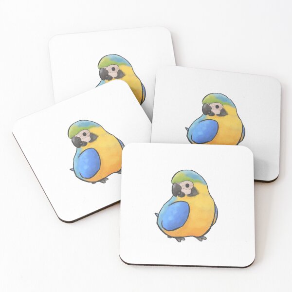 Item preview, blue and gold macaw designed and sold by birbify.
