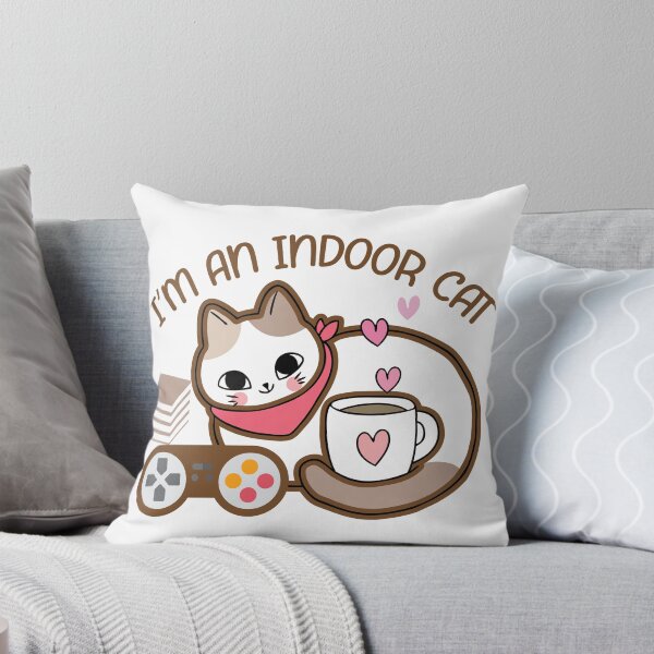 Aperçu de l'œuvre "Je suis un chat d'intérieur créée et vendue par Onestopcuteness.