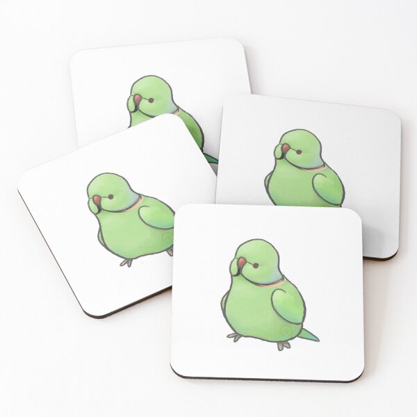Item preview, green indian ringneck designed and sold by birbify.