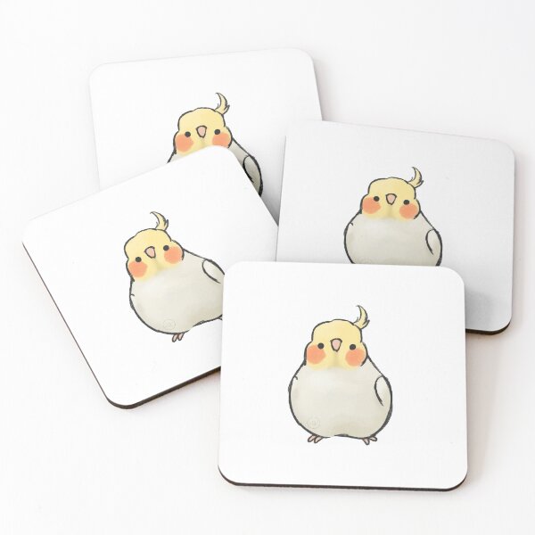 Item preview, lutino cockatiel designed and sold by birbify.