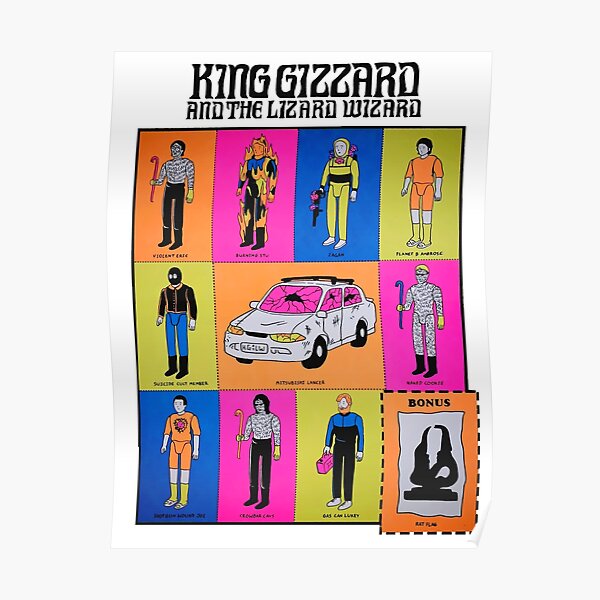 King Gizzard And The Lizard Wizard - Chicago August 24 2019 Poster