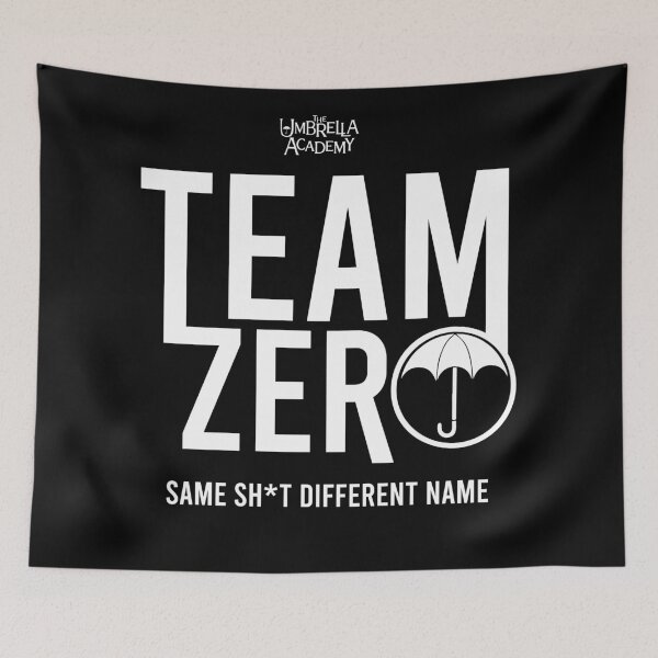 Item preview, UMBRELLA ACADEMY 2: TEAM ZERO (BLACK BACKGROUND) designed and sold by FunGangStore.