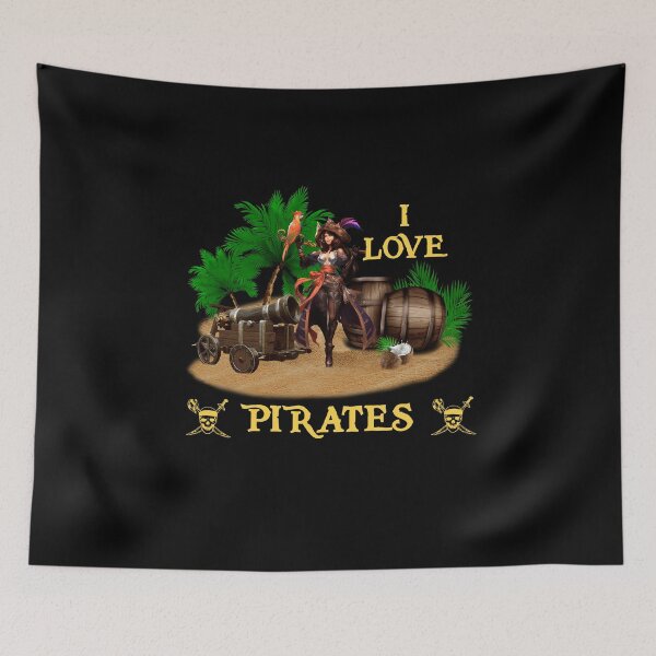 Item preview, I Love Pirates - 2 designed and sold by Pirateflag.