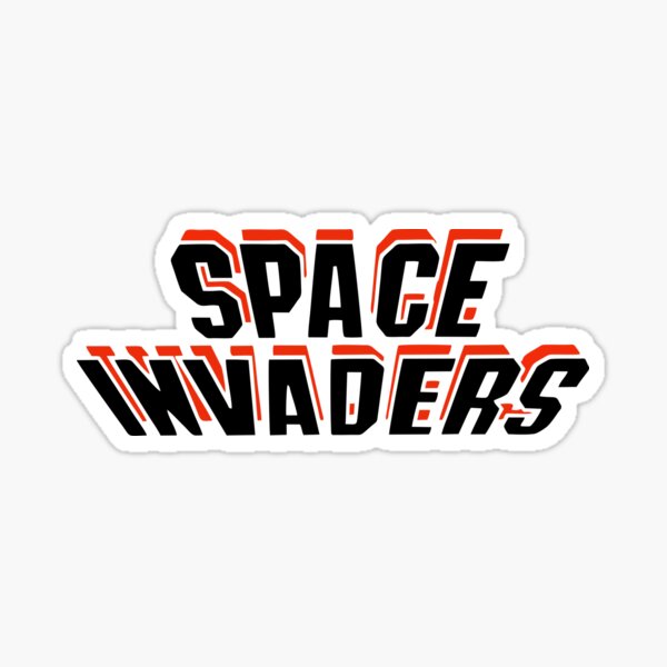 Space Invaders A5 Notizbuch Schwarz Buch mit Gelbem Space Invader Logo 