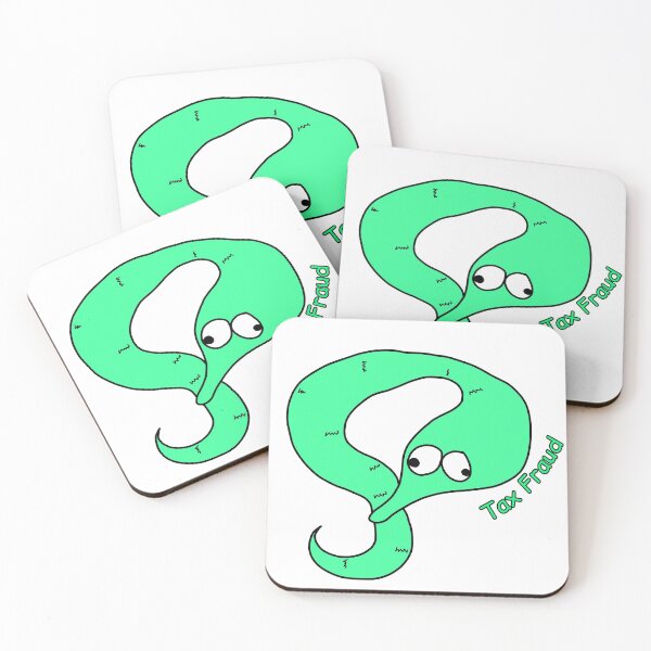 Item preview, Tax Fraud green worm on a string meme designed and sold by Unboltingcat.