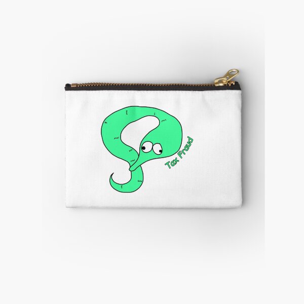 Item preview, Tax Fraud green worm on a string meme designed and sold by Unboltingcat.