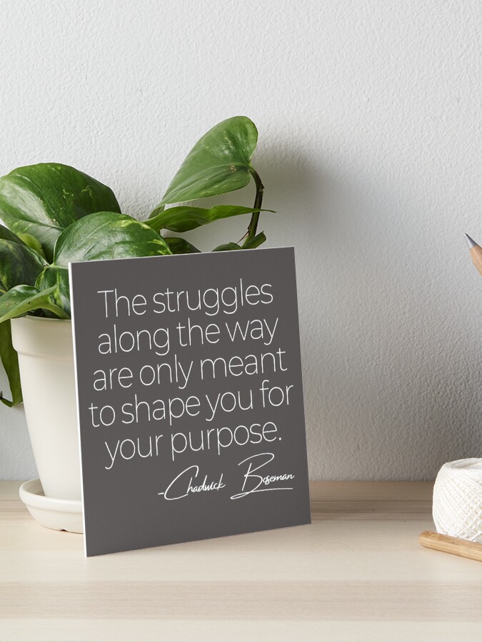 The Struggles Along the Way Motivation Inspiration Wall Art Quote