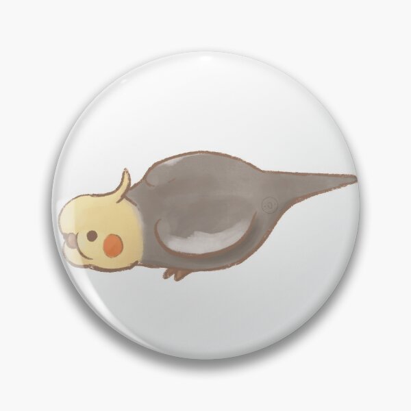 Item preview, normal grey cockatiel designed and sold by birbify.