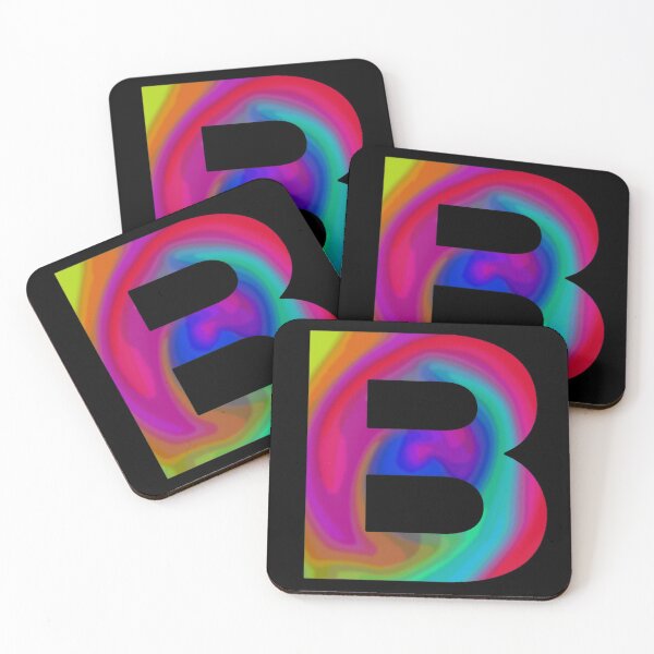 Artikelvorschau, Bunter psychedelischer Buchstabe B. entworfen und verkauft von crgart.