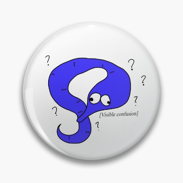 Item preview, Blue Worm on a string Confused meme designed and sold by Unboltingcat.
