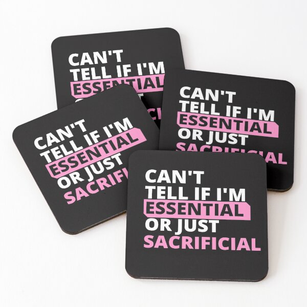 Item preview, CAN'T TELL IF I'M ESSENTIAL OR JUST SACRIFICIAL designed and sold by Yasdey Rojas.