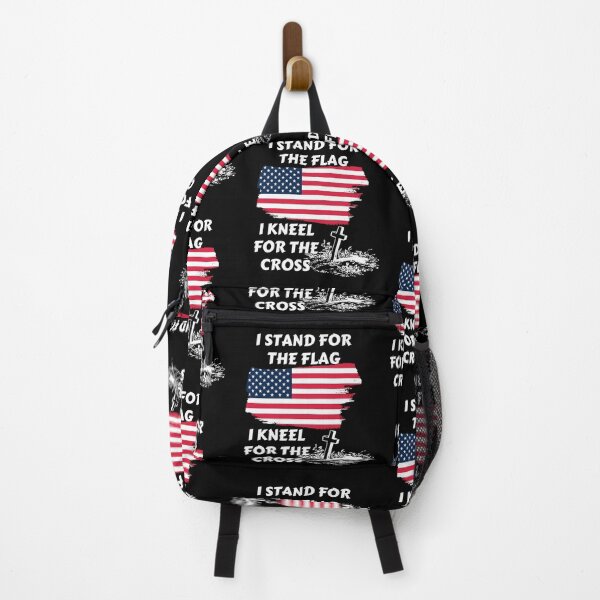 Item preview, I Stand for the Flag, I Kneel for the Cross - American Flag by Boo-da-chay designed and sold by Boo-da-chay.