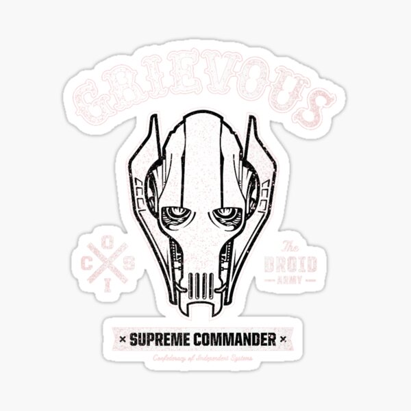 Vista previa del artículo con la obra «Camiseta de comandante Grievous, regalo para fanáticos, para hombres y mujeres, regalo de Halloween, Acción de Gracias, día de Navidad», diseñado y vendido por Relojoaria.