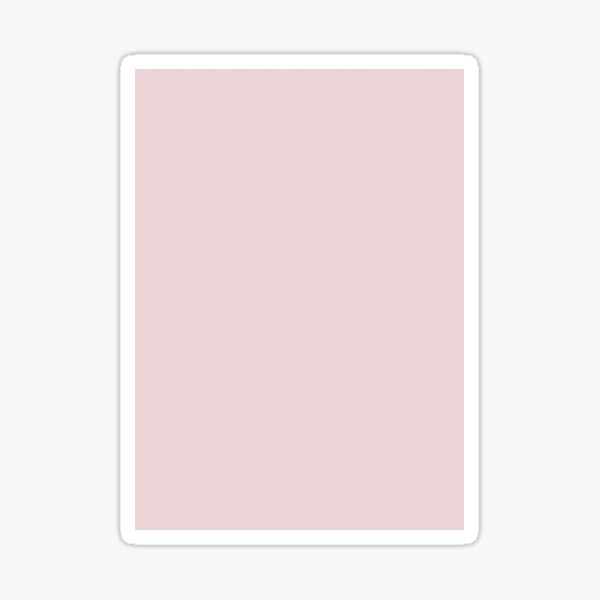 "PALE PINK Solid Color" Sticker by covenapparel Redbubble