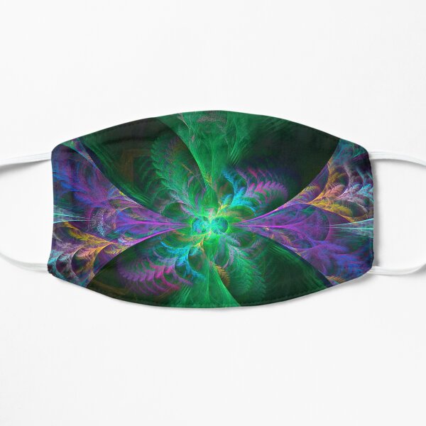 Fractal Garden Of Ferns Flat Mask