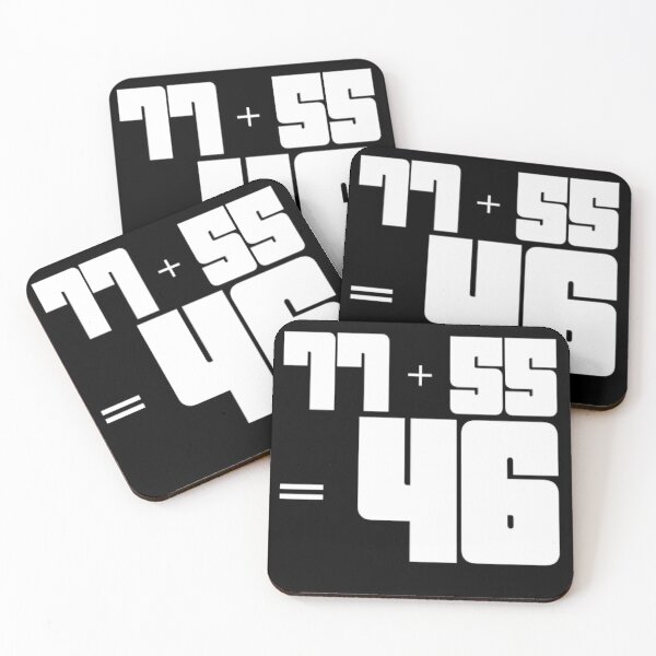 Item preview, 77 plus 55 Equals the 46th Presidency of the United States designed and sold by MimsTees.