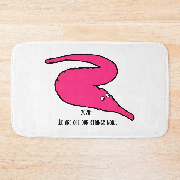 Item preview, 'We are Off Our Strings Now' Worm on a String in Hot Pink designed and sold by YLCDesigns.